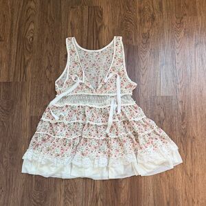 Floral Lace Trim Shirt